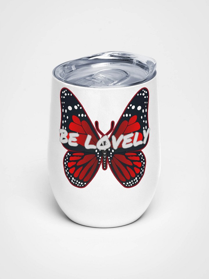 Be Lovely Butterfly Wine Tumbler product image (1)