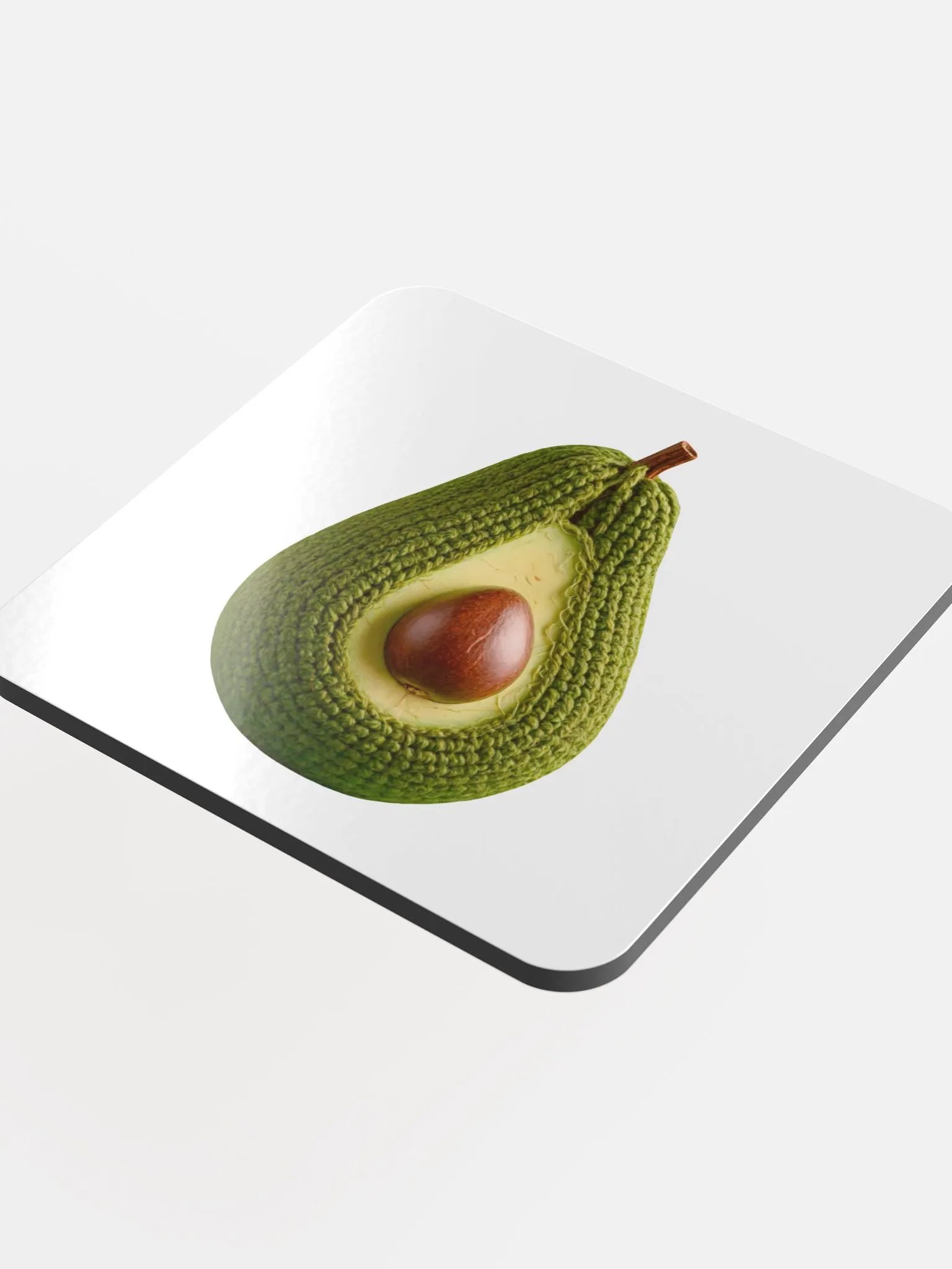 CozyAvocado Glossed Cork Coaster Avocado #1 product image (4)