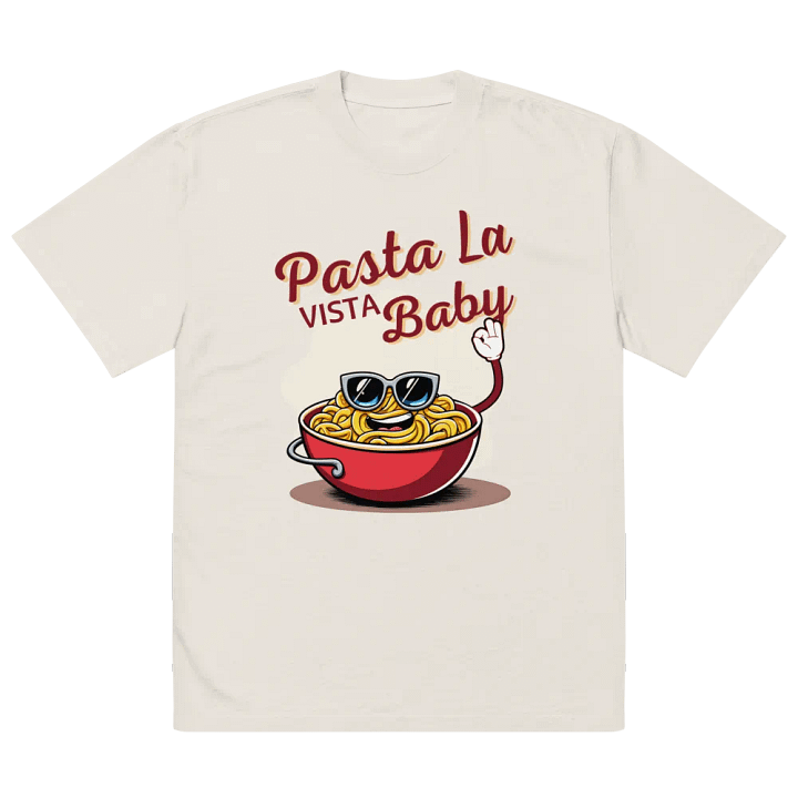 Pasta La Vista Baby Oversized Faded T-Shirt product image (14)