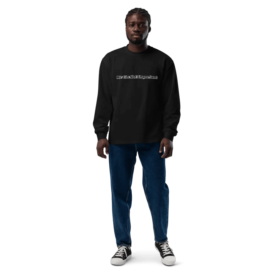 Unisex Premium Heavyweight Long Sleeve Shirt - Mr I'm Not Important product image (7)