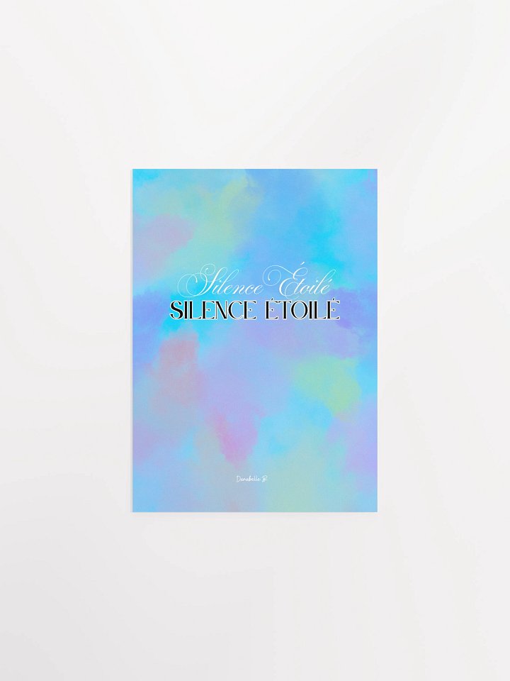 Poster Pastel Nuances de Lumière - Silence Etoilé - Cadeau Inspirant product image (1)