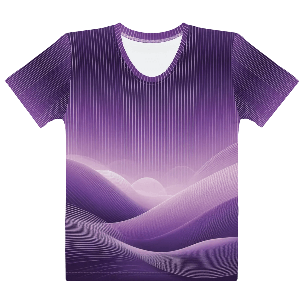 Women's Full-Print Violet Glitch Tee product image (1)