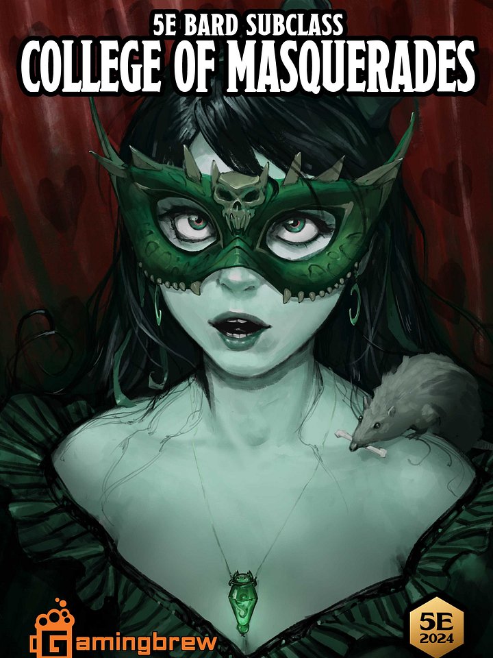 College of Masquerades | 5E 24 Bard Subclass product image (1)