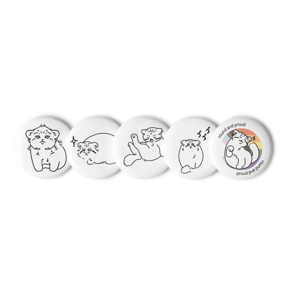 Pride Manul Pin Set - Pride Flag product image (4)