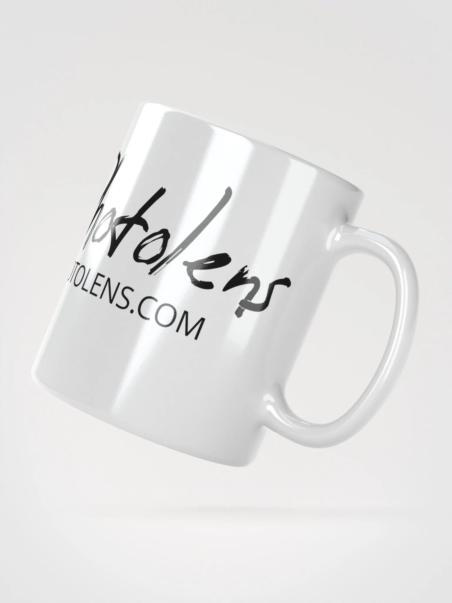 Taza blanca brillante product image (5)