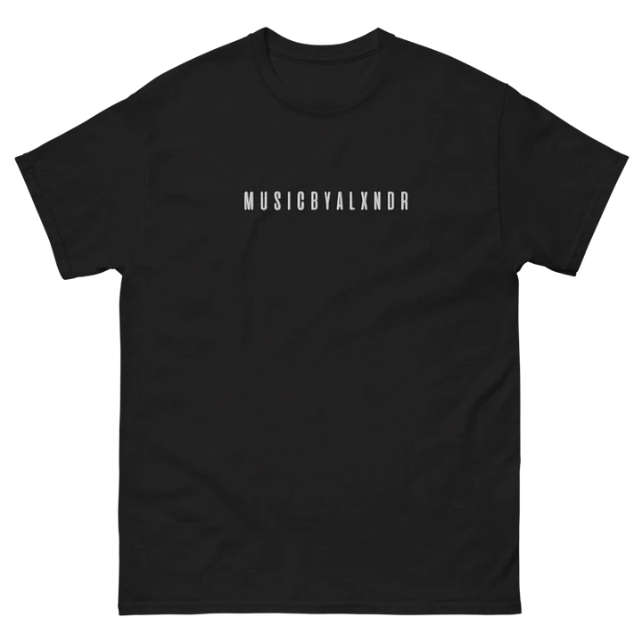 MusicByALXNDR Minimal White Logo Gildan Heavyweight T-Shirt product image (2)