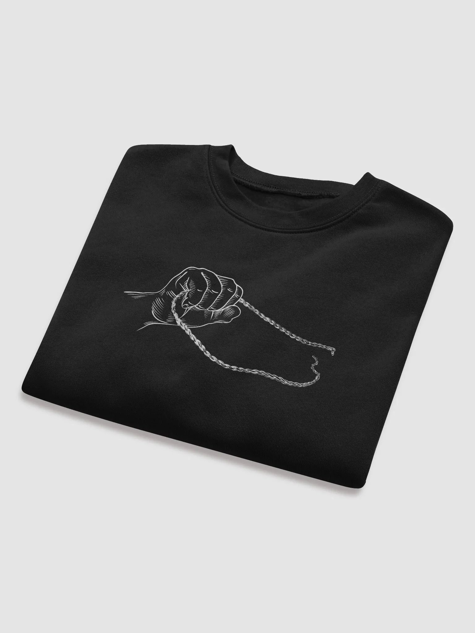 Hand & Chain Crop Sweatshirt product image (8)