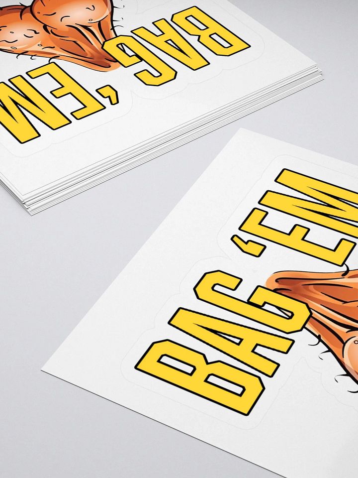 b1azed Bag 'Em kiss cut stickers – custom shapes with easy peeling product image (1)