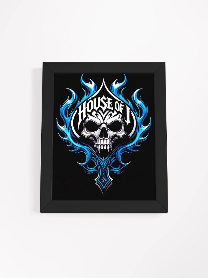 House of J Logo Framed Matte Poster (Dark) product image (1)
