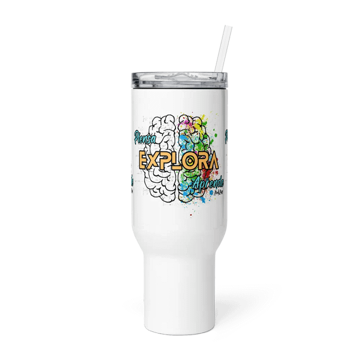 "Tumbler Explorador del Saber" vaso de acero inoxidable (Steel Tumbler) product image (4)