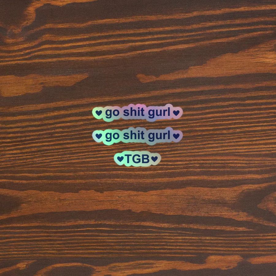 go shit gurl stickies product image (3)
