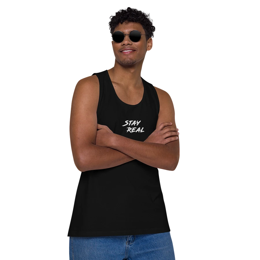 Stay REAL Embroidered Tank product image (7)