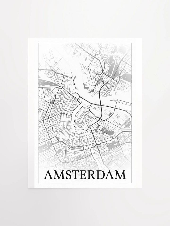 Amsterdam, Netherlands, city map print product image (4)
