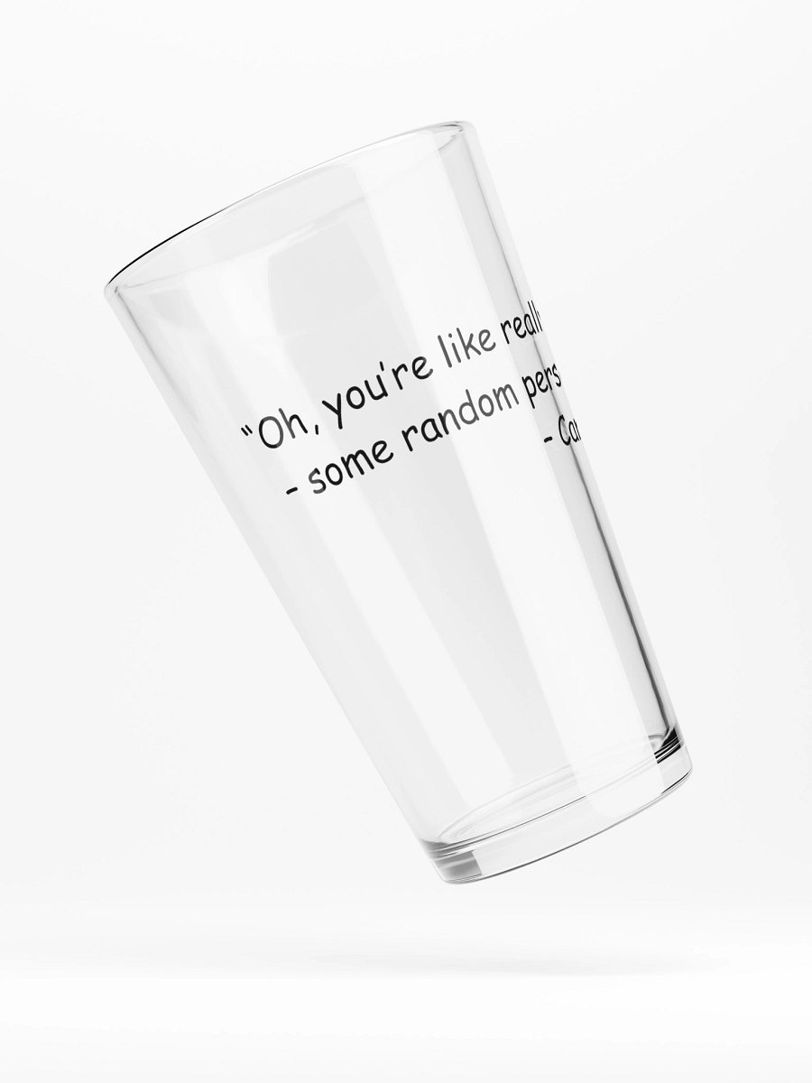 Campy quote pint glass product image (4)