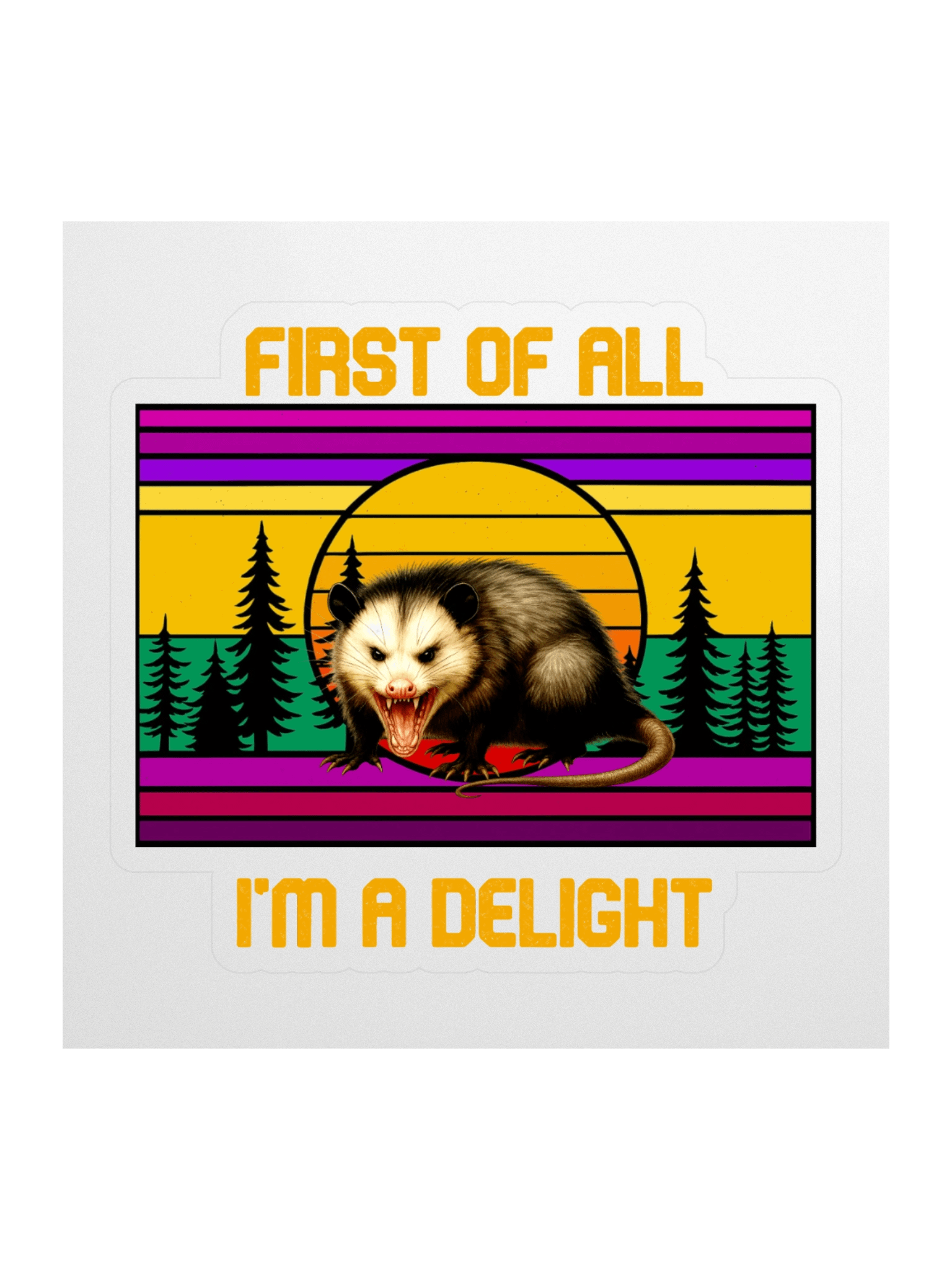 PASP Possum “I’m A Delight” Sticker - Fall product image (1)