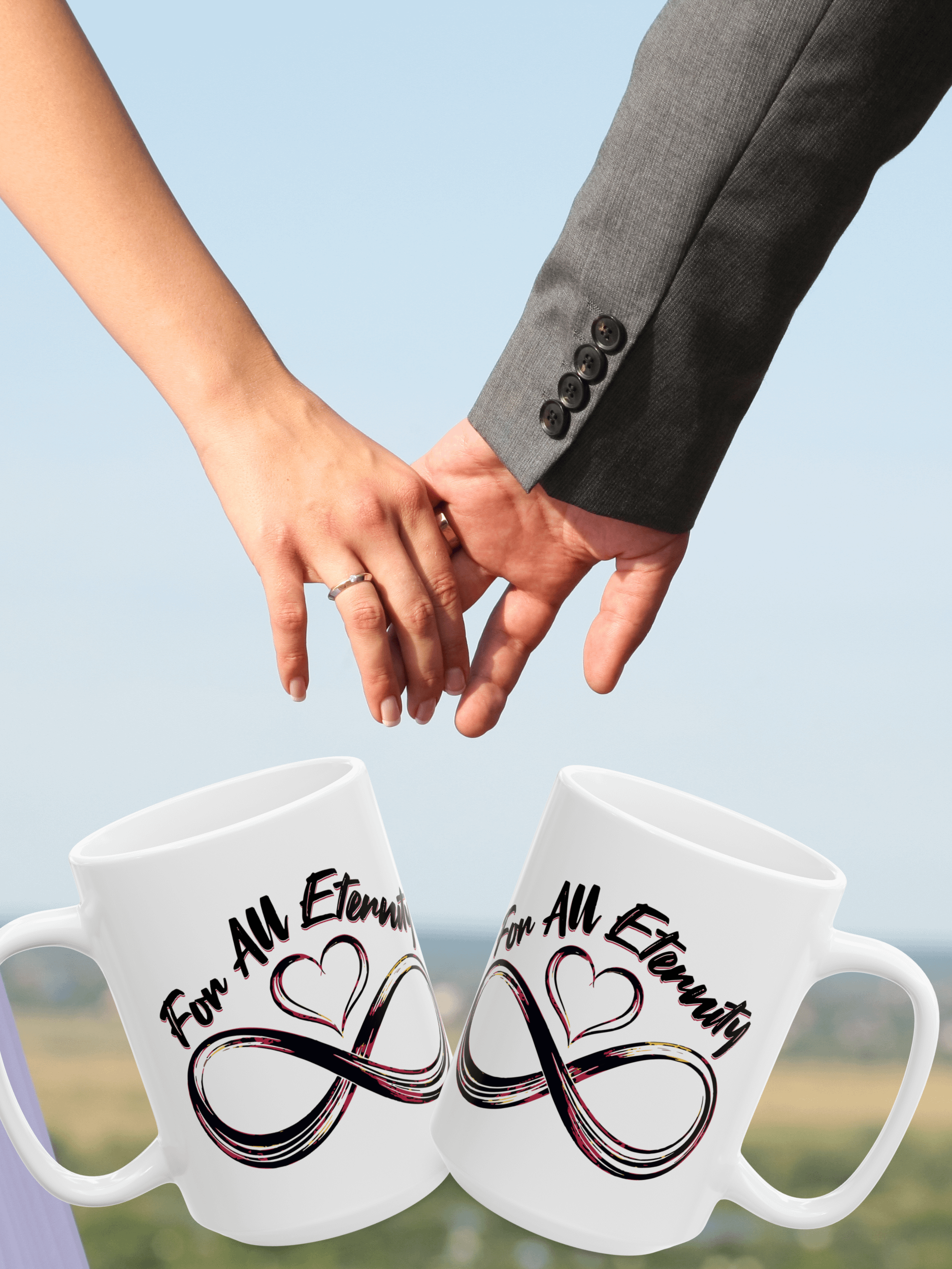 Eternal Love Infinity Mug, Romantic Coffee Gift, Infinity Love Mug, Couple Mug Gift, Valentine’s Day Mug, Gift For Her, Gift For Him, Anniversary Mug Gift product image (3)
