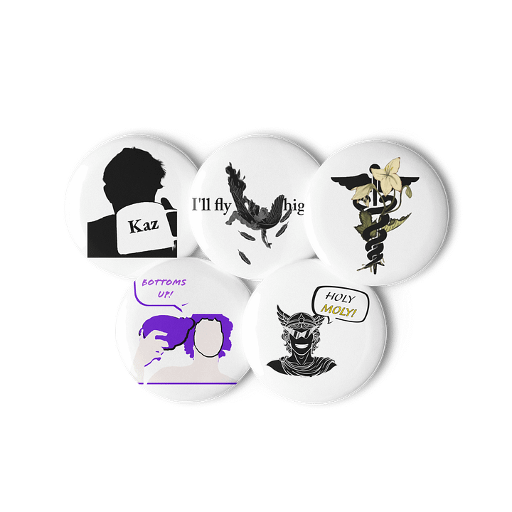 Greek Mythology Pin Button Set (Including Kaz pin) product image (3)