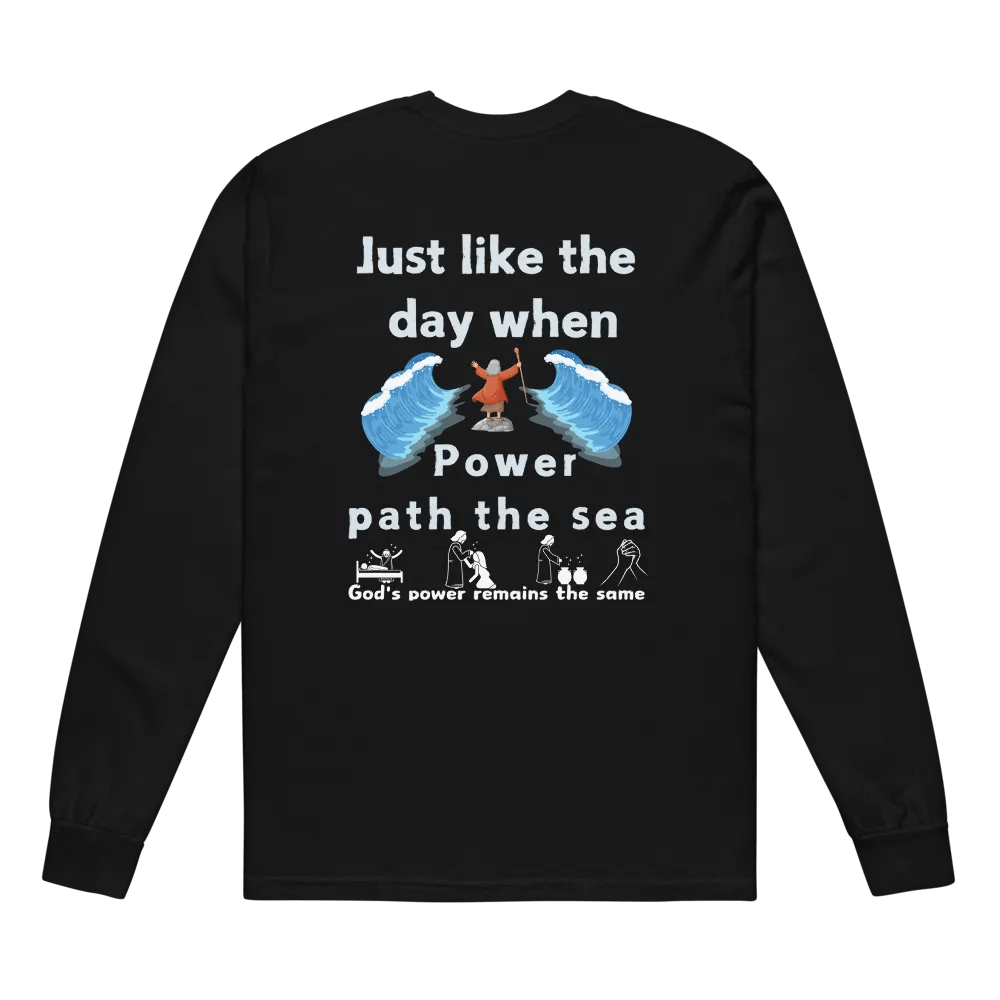 Just like the day when power path the sea Unisex long sleeve product image (1)
