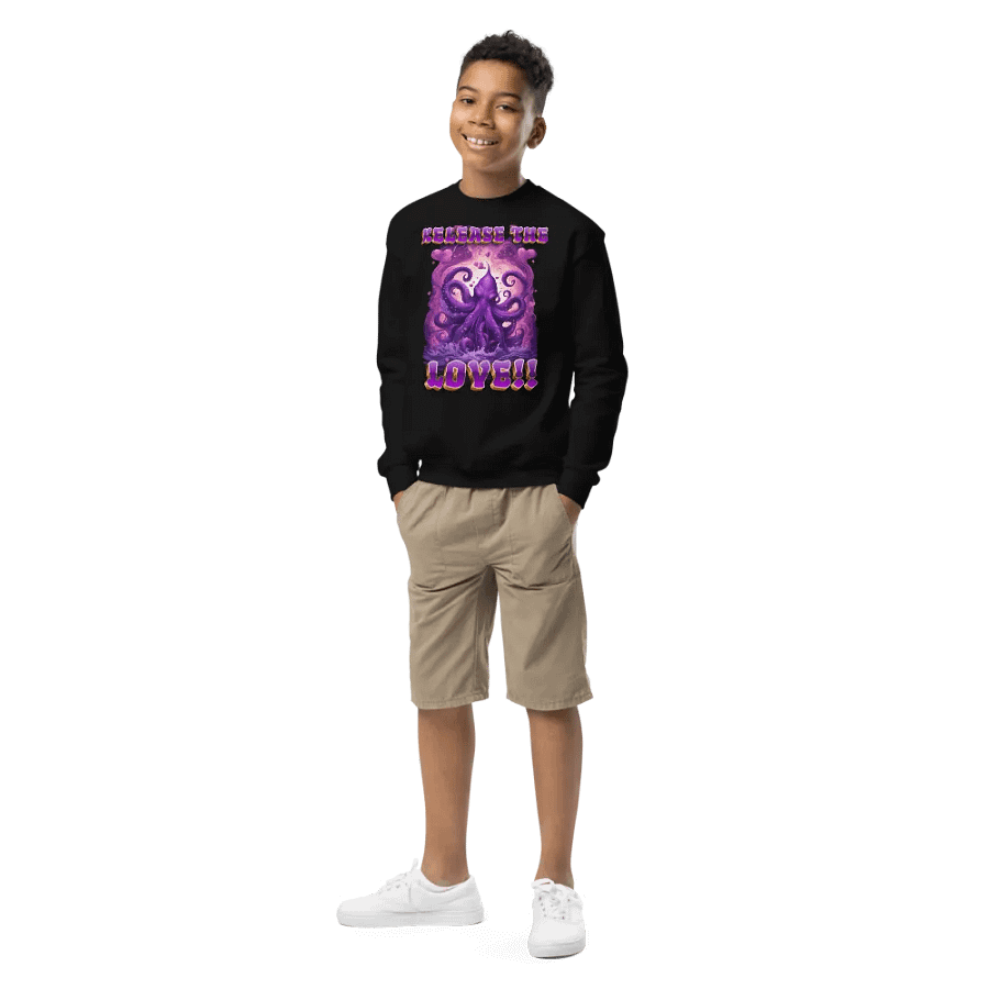 Heart of the Kraken Kids Sweatshirt, product image (1)