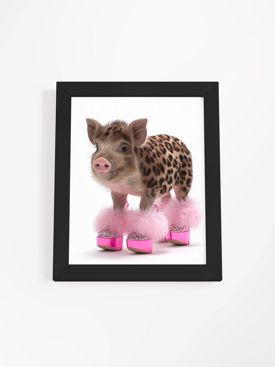 Glam Pig - Framed High-Quality Matte Poster product image (1)
