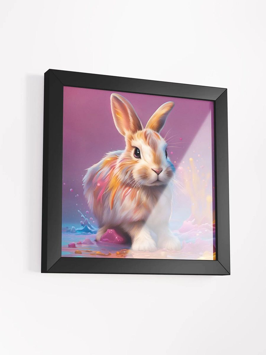 Framed Colorful Bunny Poster product image (3)