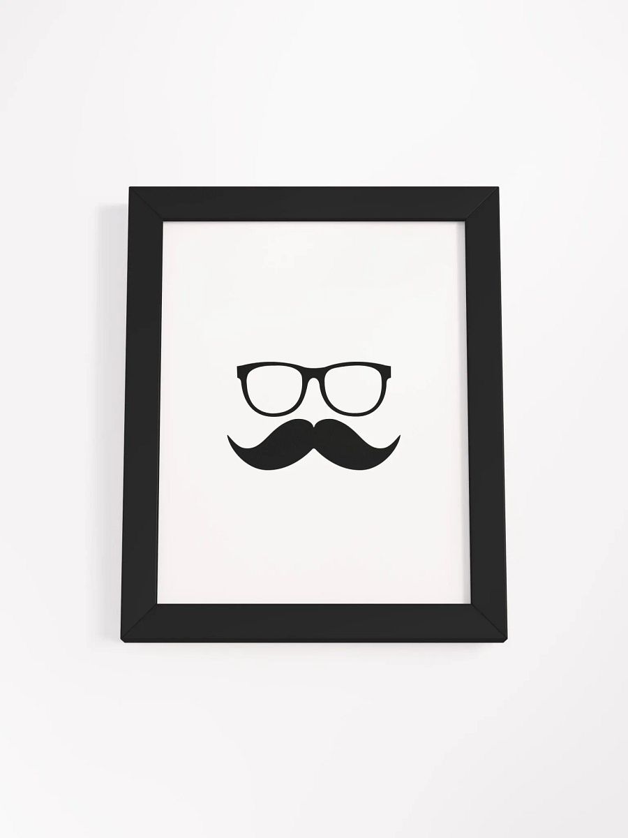 Black Moofstache Poster product image (1)