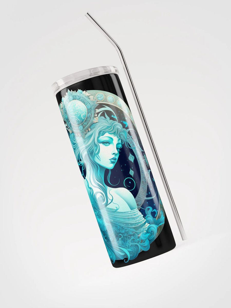 Aquarius Aqua Elegance: Stainless Steel Tumbler in Celestial Hues! ♒💧 product image (3)