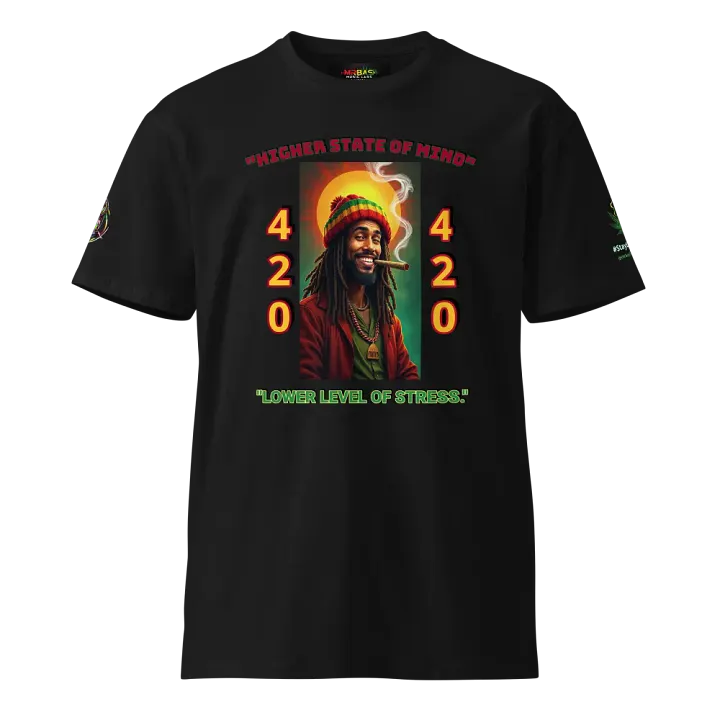 🎧 420💨 Higher State 420 Tee – Elevate Your Vibes 🎧🔥 product image (2)