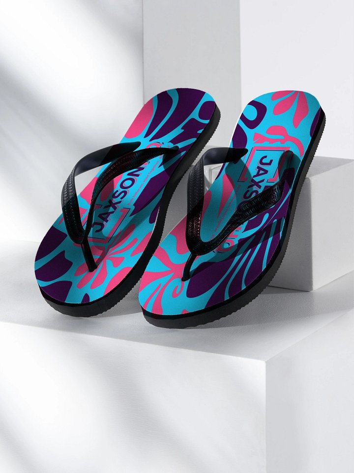 Floral Fusion Custom Flip-Flops product image (1)