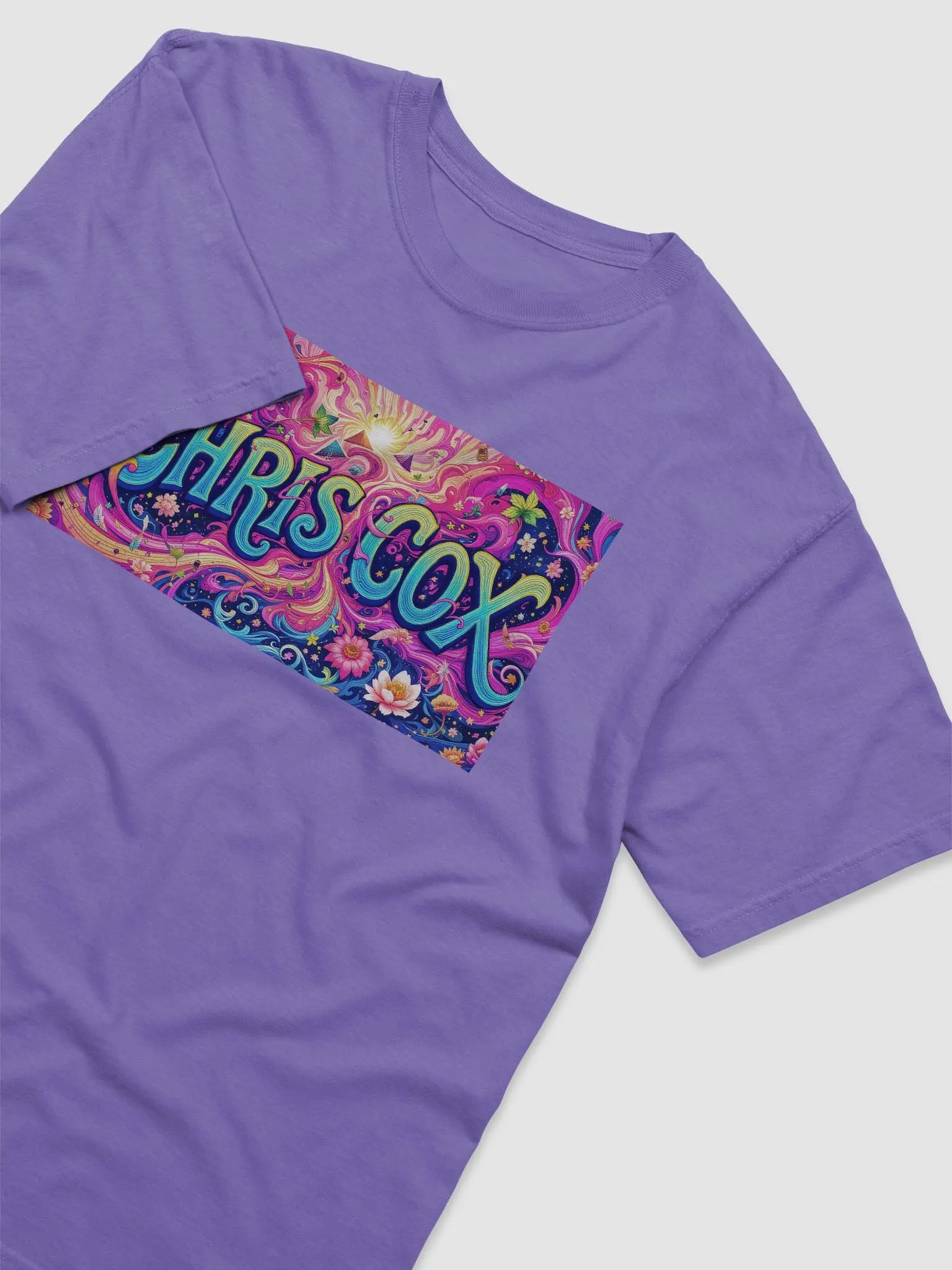 Chris Cox in Bloom Psychedelic - Garment-Dyed Heavyweight T-Shirt product image (3)