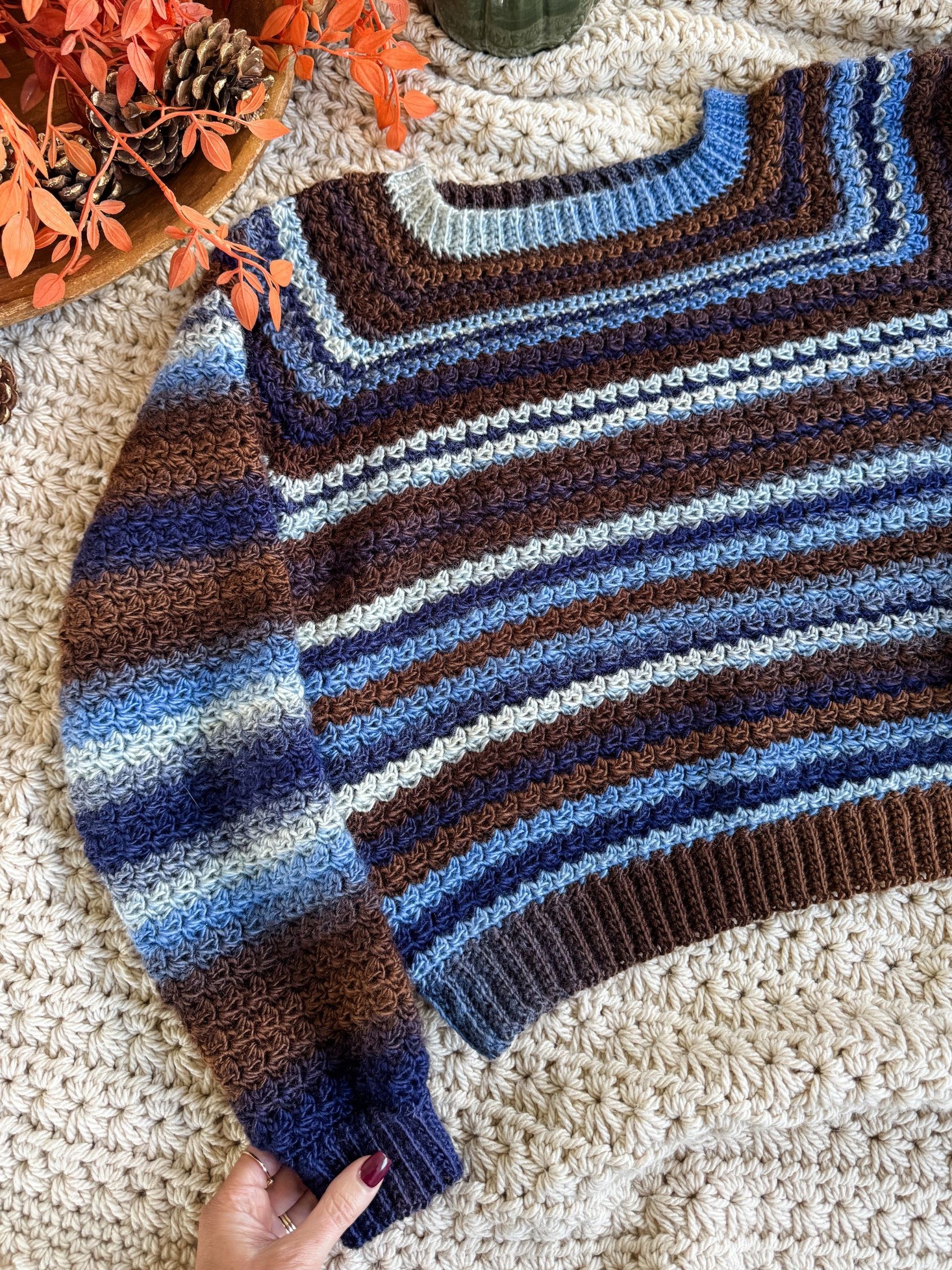 Suzette Raglan Sweater Crochet Pattern product image (2)