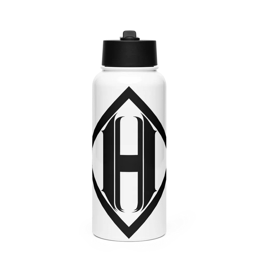 Stainless Steel 32oz Logo Bottle with Straw product image (1)
