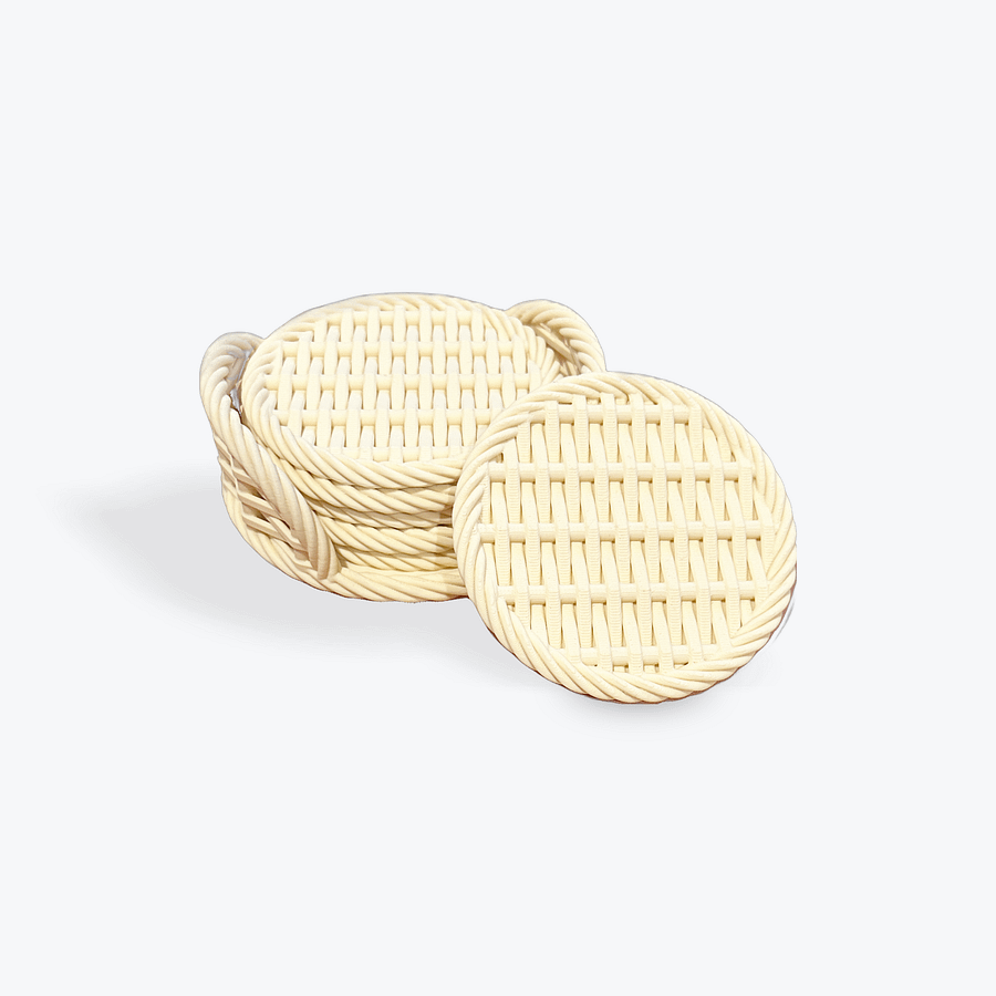 Faux Woven Coasters - Set of 6 product image (2)