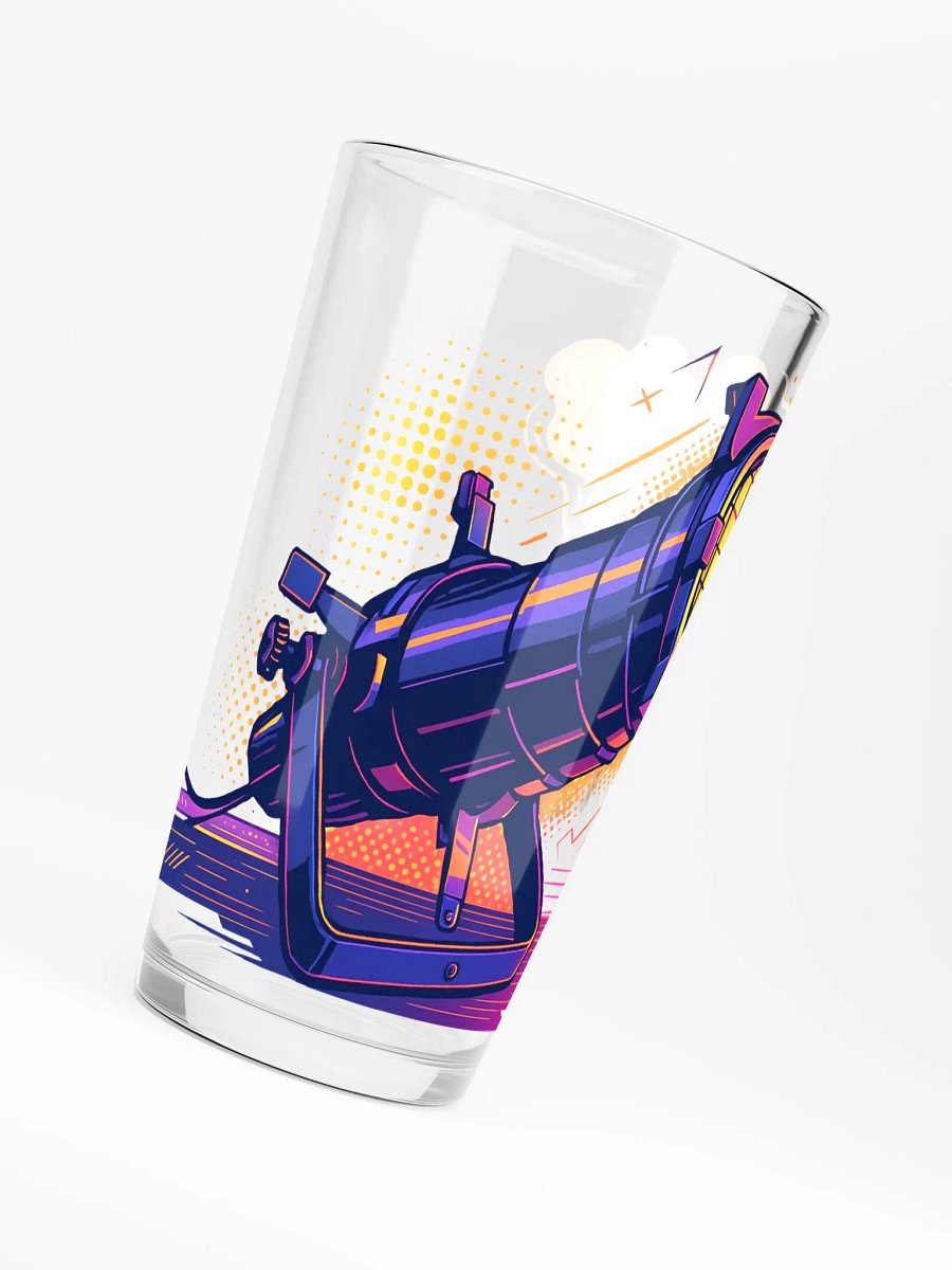Theatrically Jerry: "Stylized Ellipsodial Profile" Light Pint Glass product image (6)