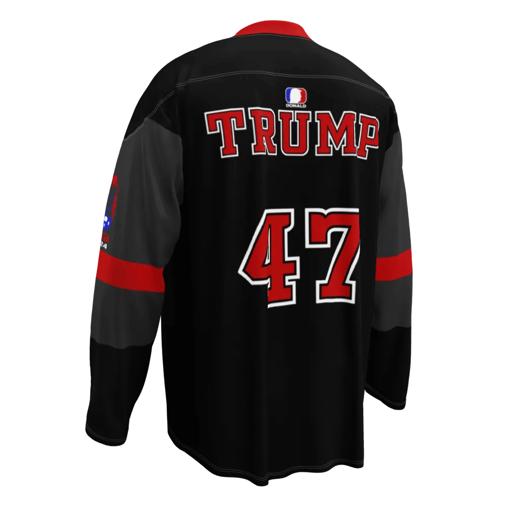 Trump Dark MAGA Hockey Jersey product image (4)