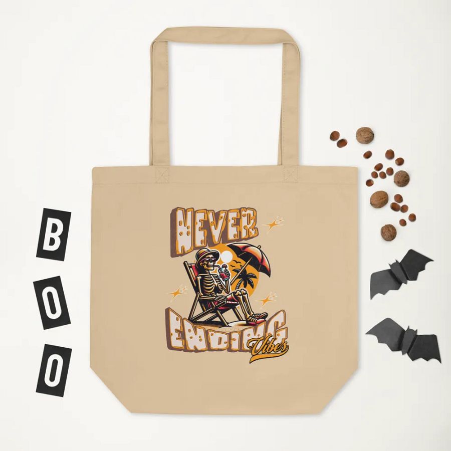 Never Ending Vibes Skeleton Tote Bag product image (5)
