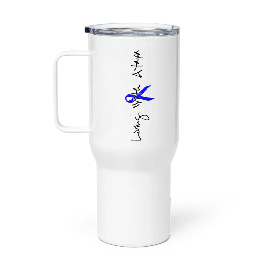 Living With Ataxia Handled Travel Mug product image (1)