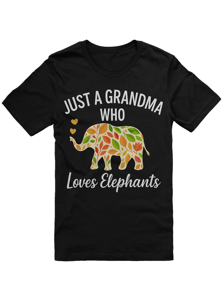 Just a grandma who loves elephants funny grandma shirt product image (2)