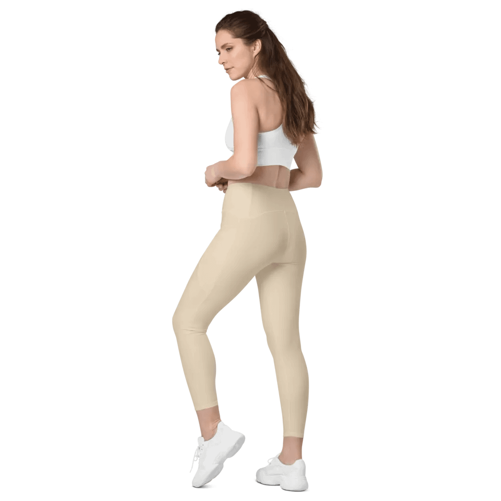 Pastel Cream Leggings with Pockets product image (12)