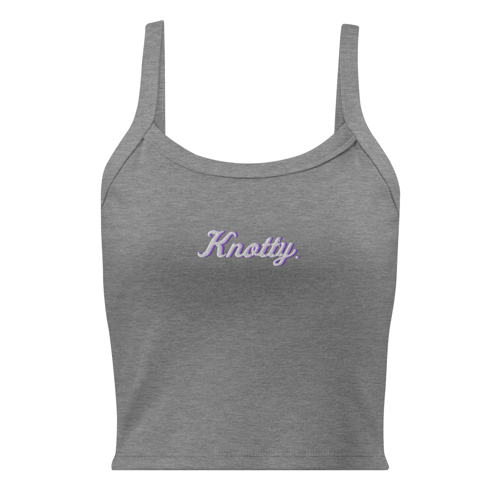 New Edition Women's Micro-Rib Tank Top (Embroidered) product image (1)