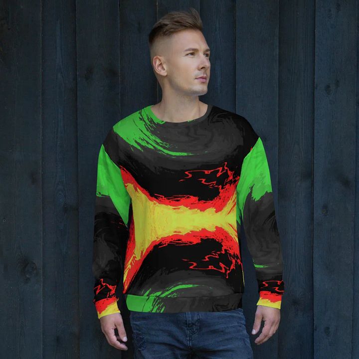 Abstract Swirling Dynamic Melting Forest Unisex Sweatshirt product image (2)