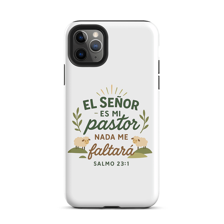Tough iPhone® Case – “El Señor es mi Pastor” – Spanish Bible Verse product image (2)