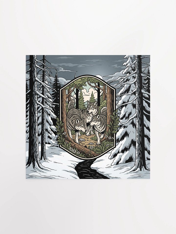 peaceful wolf poster product image (3)