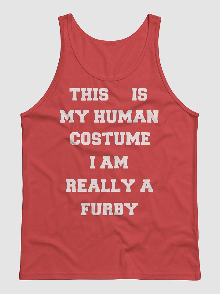 Human costume Furby edition jersey tank top product image (2)