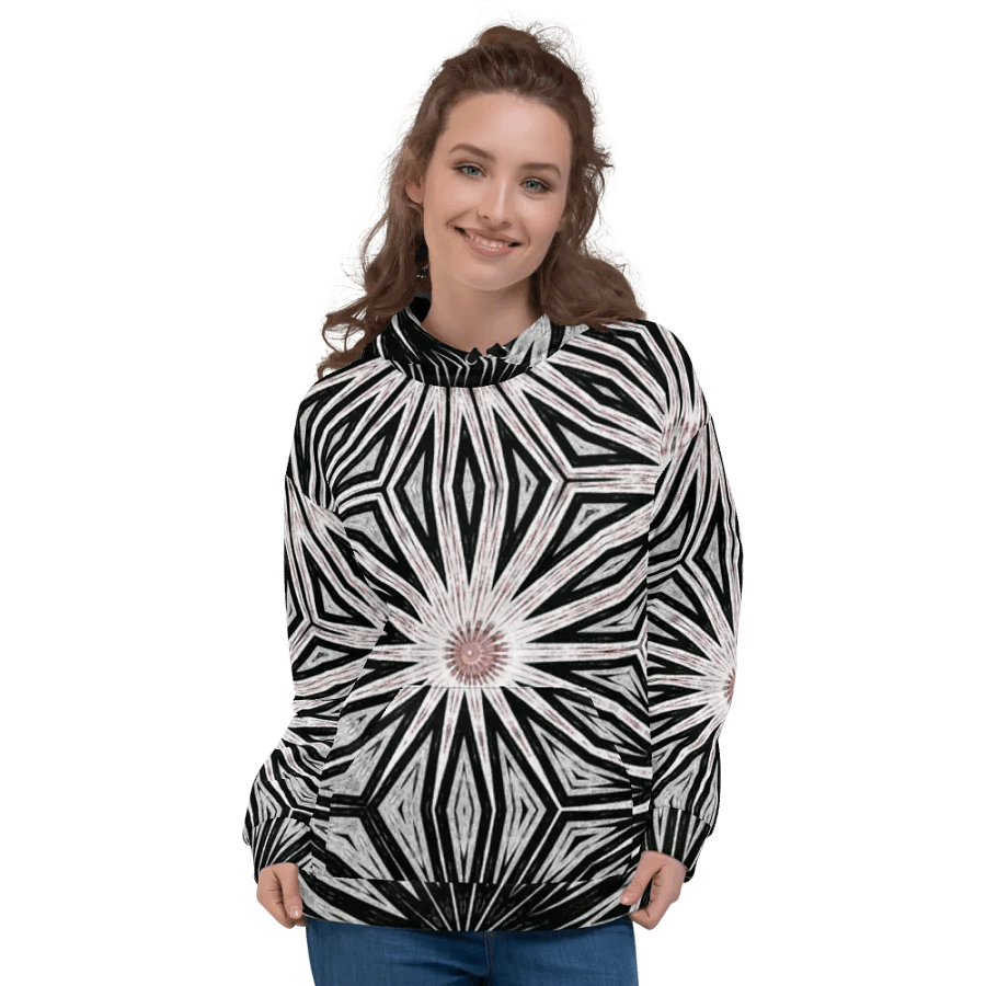 Abstract Coloured Modern Circles Unisex Pull Over Hoodie product image (7)
