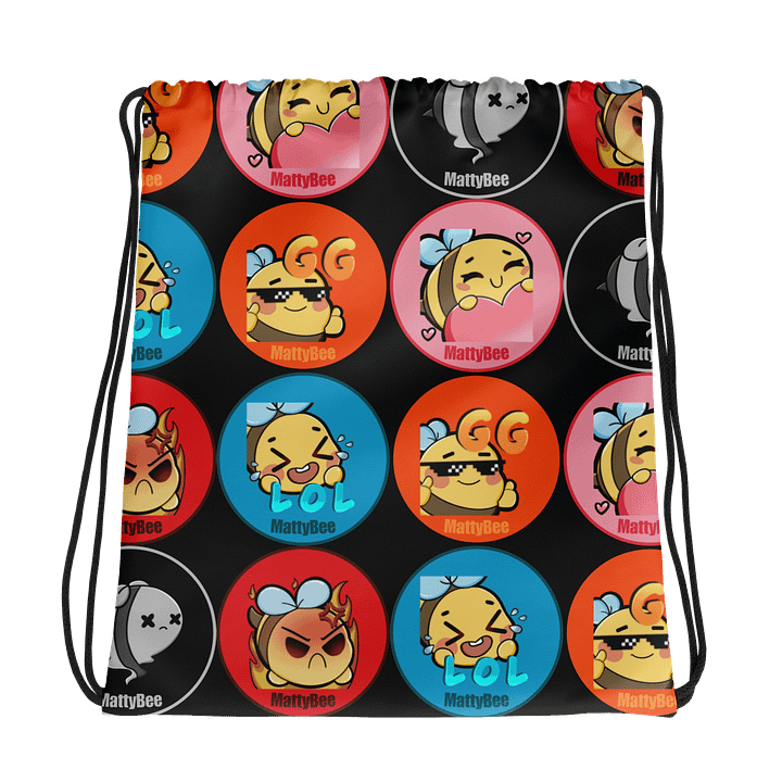 Emote Drawstring Bag - Black product image (1)