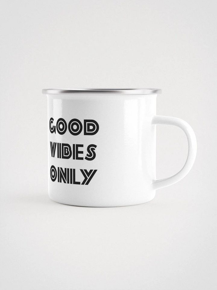 Good Vibes Only Fox Enamel Mug product image (1)