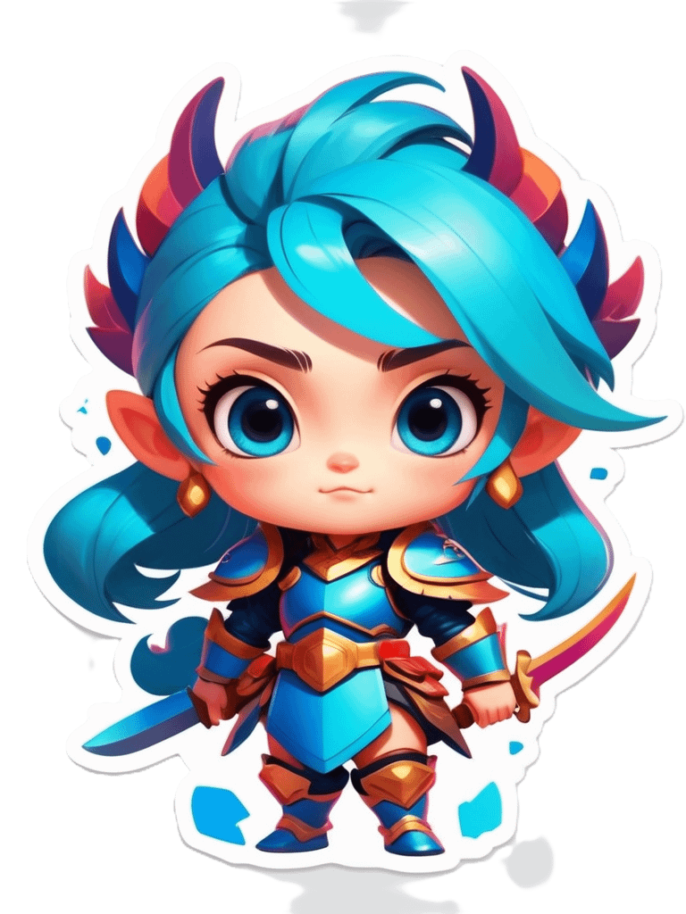 Chibi Warrior Set A - Pin Button Collection product image (2)