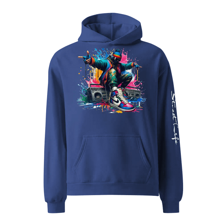 Urban Edge Street Life Hip Hop Oversized Hoodie product image (11)
