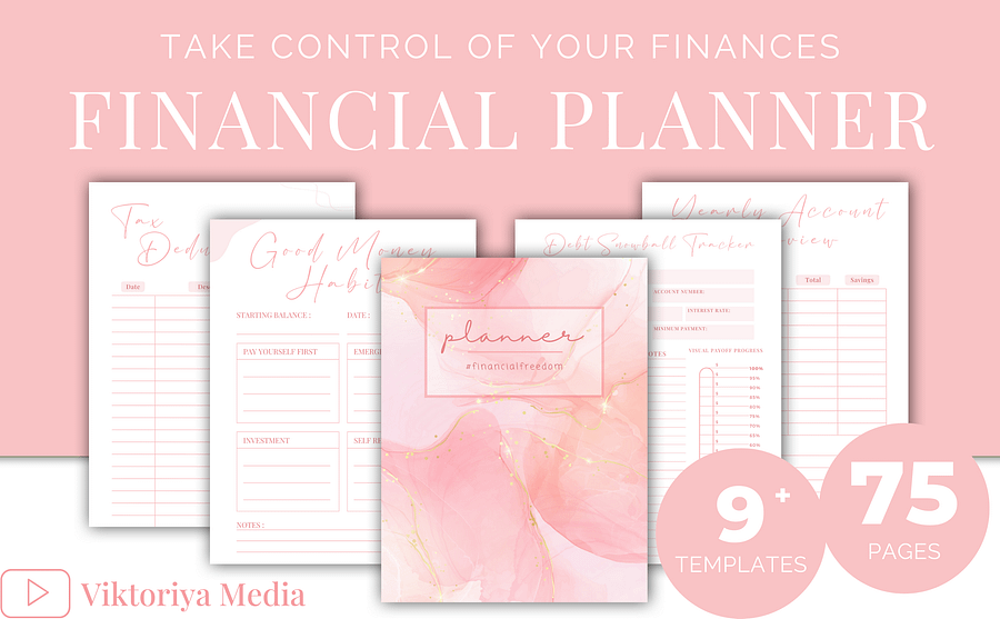 Pink Digital Financial Planner product image (2)